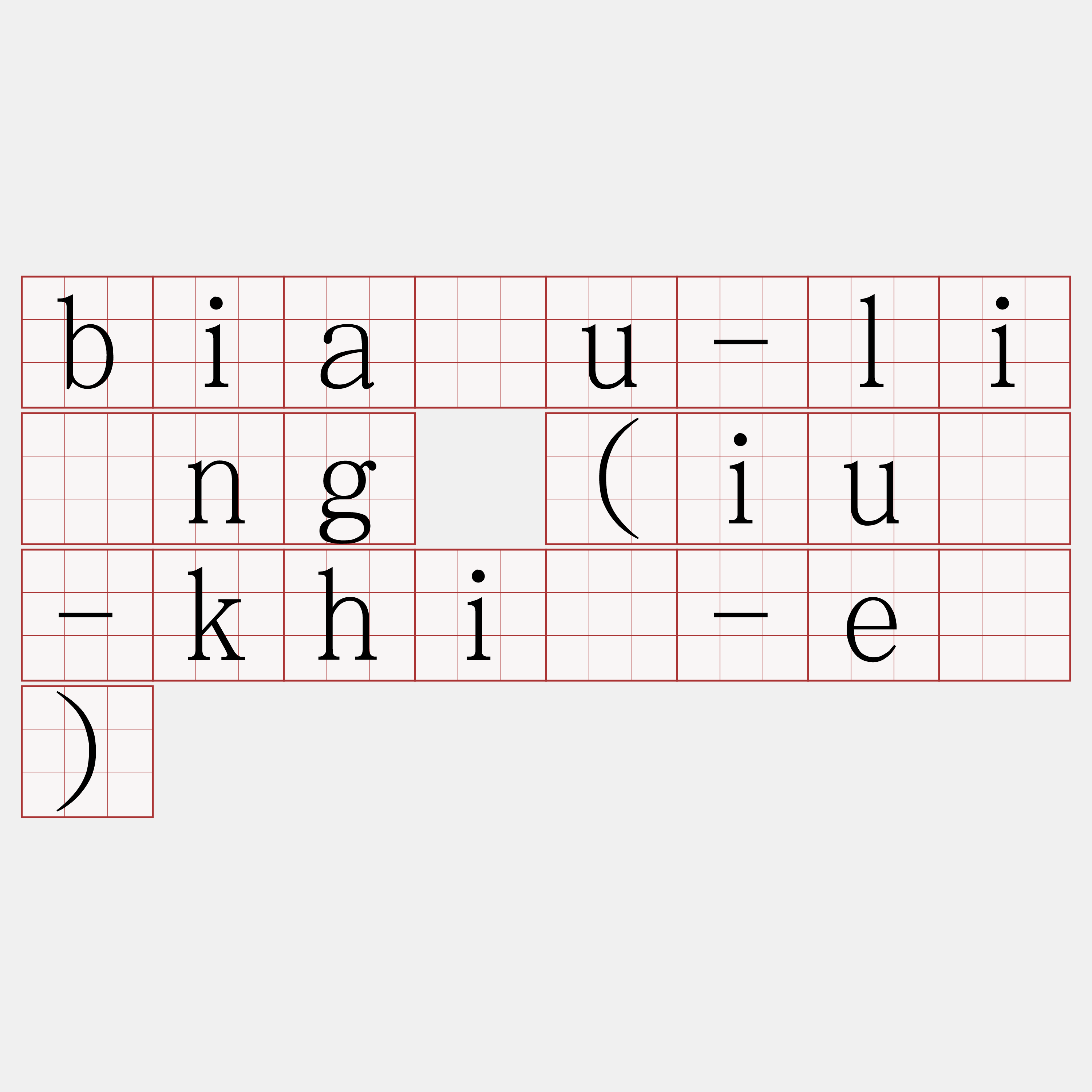 biāu-lîng (iù-khí-ê)